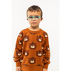 tinycottons bears sweatshirt brown