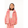 tinycottons daisies polar jacket pink