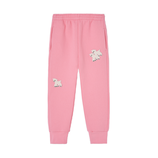 the animals observatory panther kids pants pink