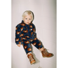 tinycottons bears polar long sleeve one-piece light navy