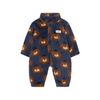 tinycottons bears polar long sleeve one-piece light navy