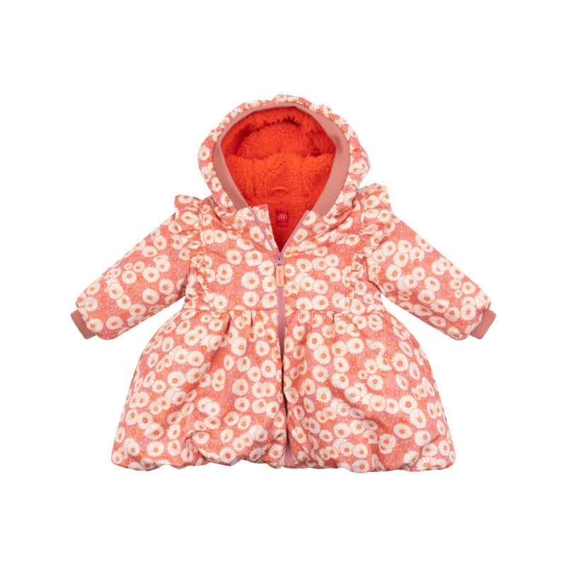 oilily charlotte baby coat jolly pink