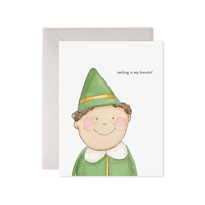 e. frances buddy the elf holiday card