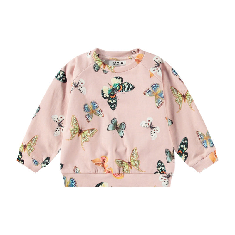 molo disc baby sweatshirt blush papillions