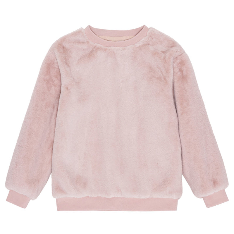 molo mariana plush sweatshirt petal blush