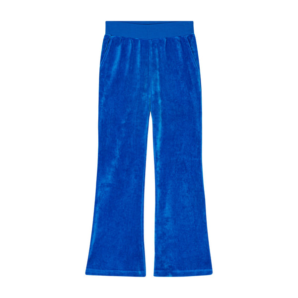 molo adoria velour pants lapis blue