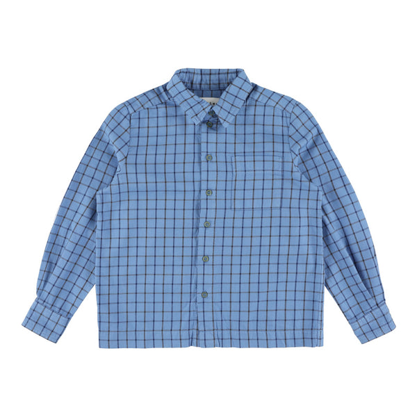 morley tur shirt blue check