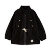 mini rodini wind fleece jacket black