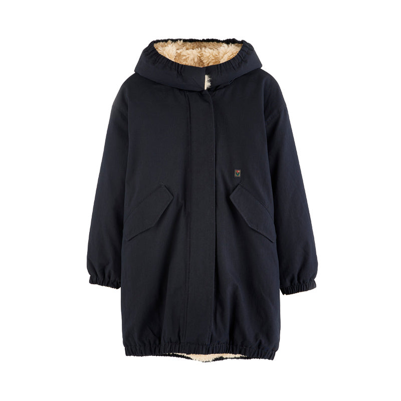 bellerose harbor parka coat navy