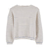 bellerose vaso long sleeve t-shirt stripes ecru blue