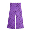 mini rodini polka dot flared trousers purple