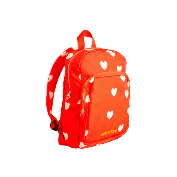 mini rodini hearts aop backpack red