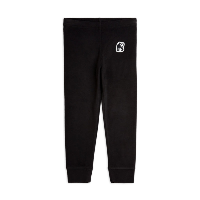 mini rodini microfleece trousers black