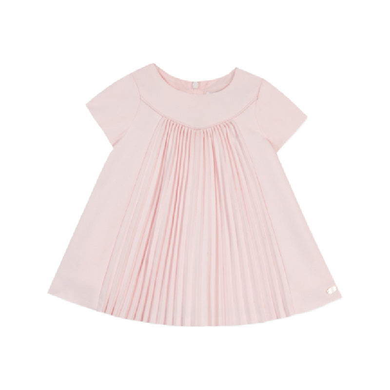 tartine et chocolat pleated baby dress pale rose