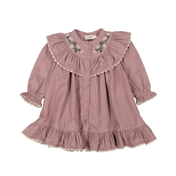 marmar copenhagen dalina baby dress dusty mauve