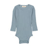 marmar copenhagen benedicte long sleeve baby body blue dove