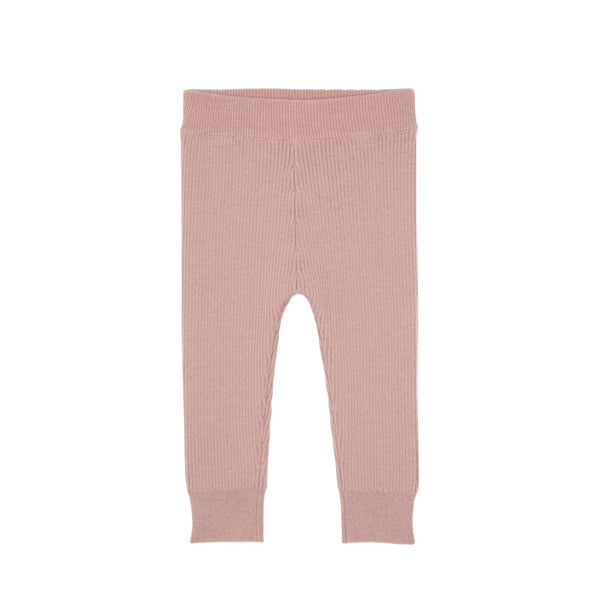 bonton baby knit leggings rose