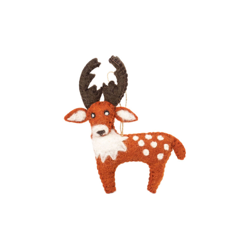 felt holiday ornament deer