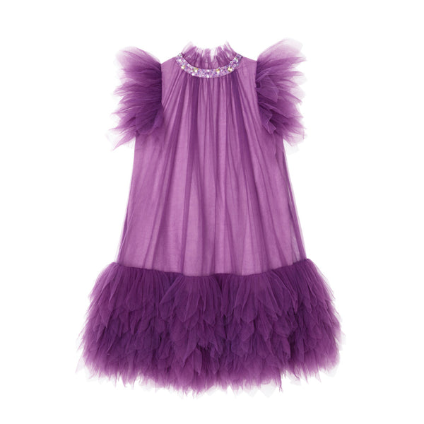 tutu du monde dahlia tulle dress bright violet