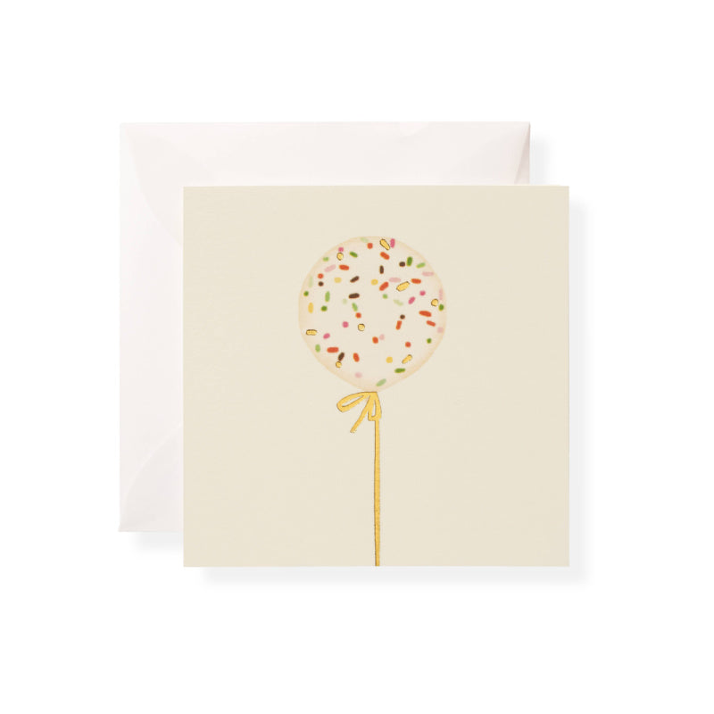 confetti balloon gift enclosure card