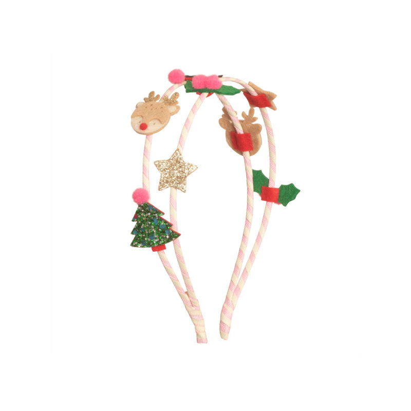 festive christmas double headband