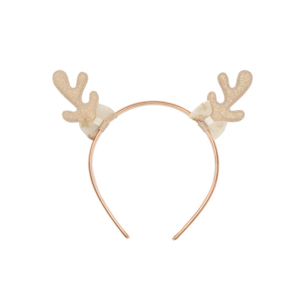 golden reindeer headband