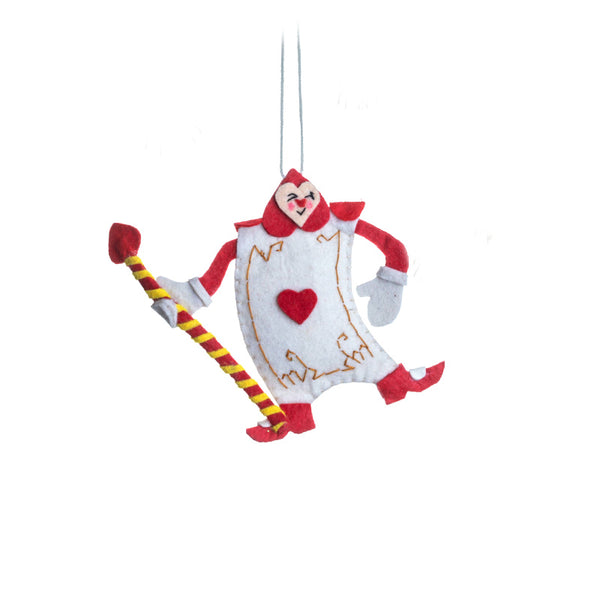 card of hearts ornament