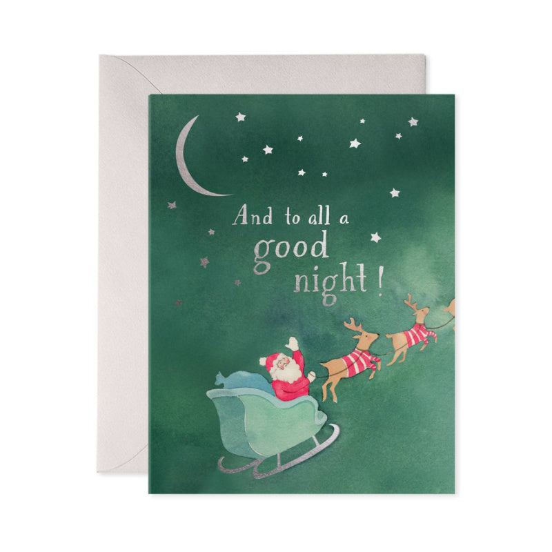 to all a good night holiday greeting card