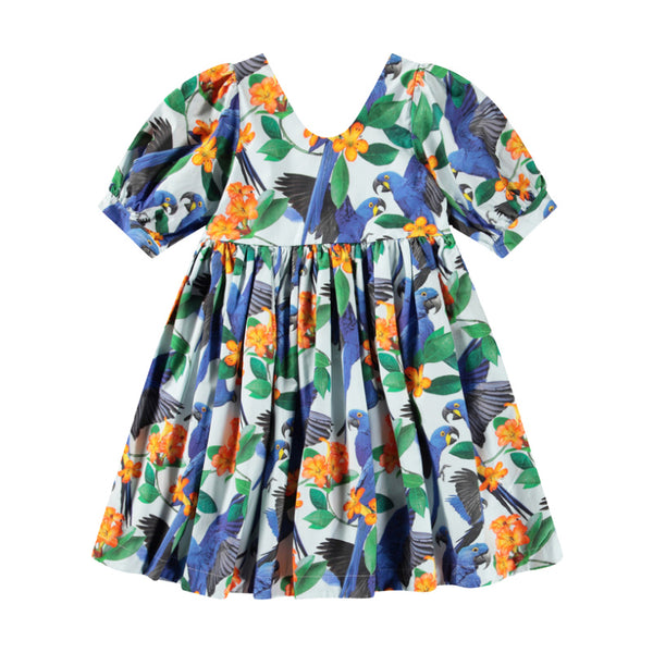 molo camilo dress macaws blue