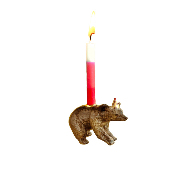 brown bear cake topper