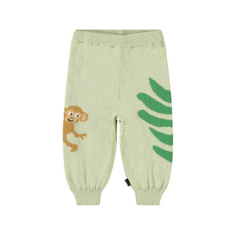 molo sol knit baby pants jungle flora