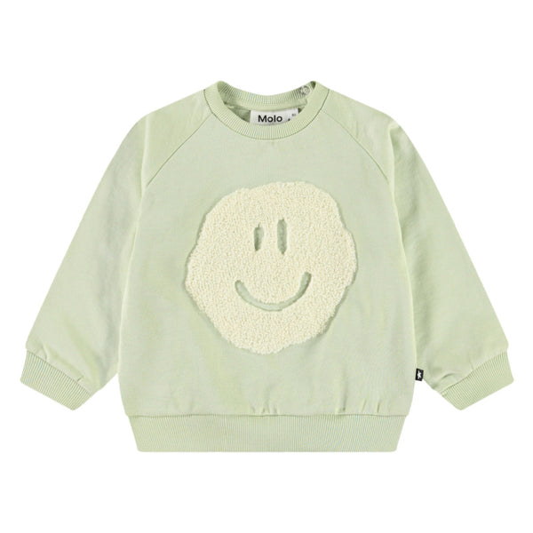 molo disc baby sweatshirt misty green