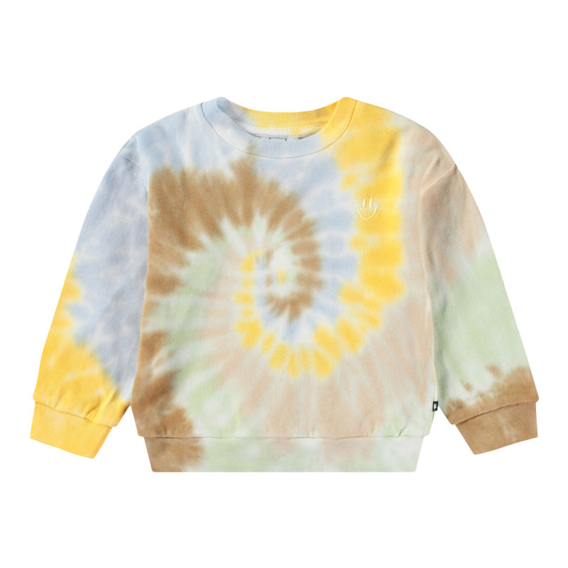 molo dear baby sweatshirt tie dye swirl