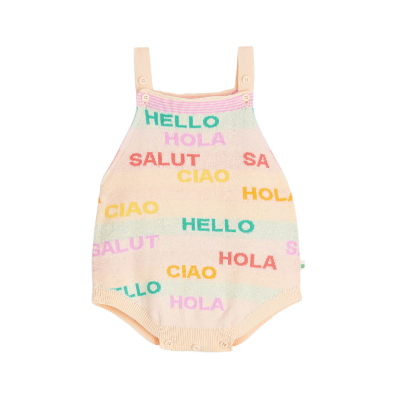 the bonnie mob positano baby romper rainbow