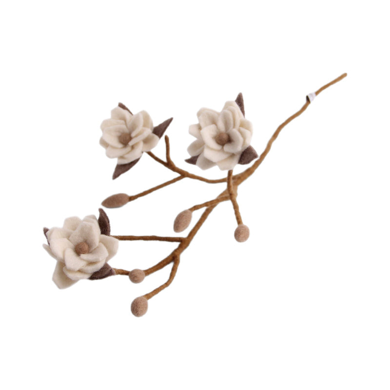 gry & sif magnolia branch white flowers