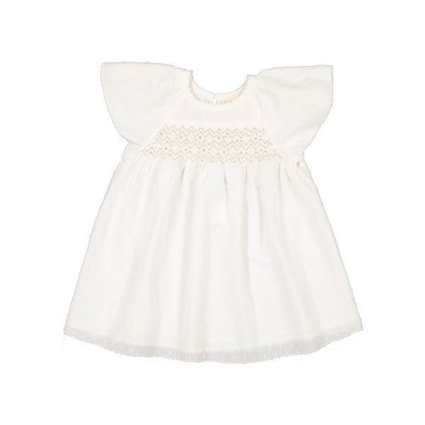 louis louise donna baby dress off white