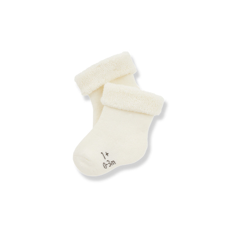 1+ in the family baby socks ecru