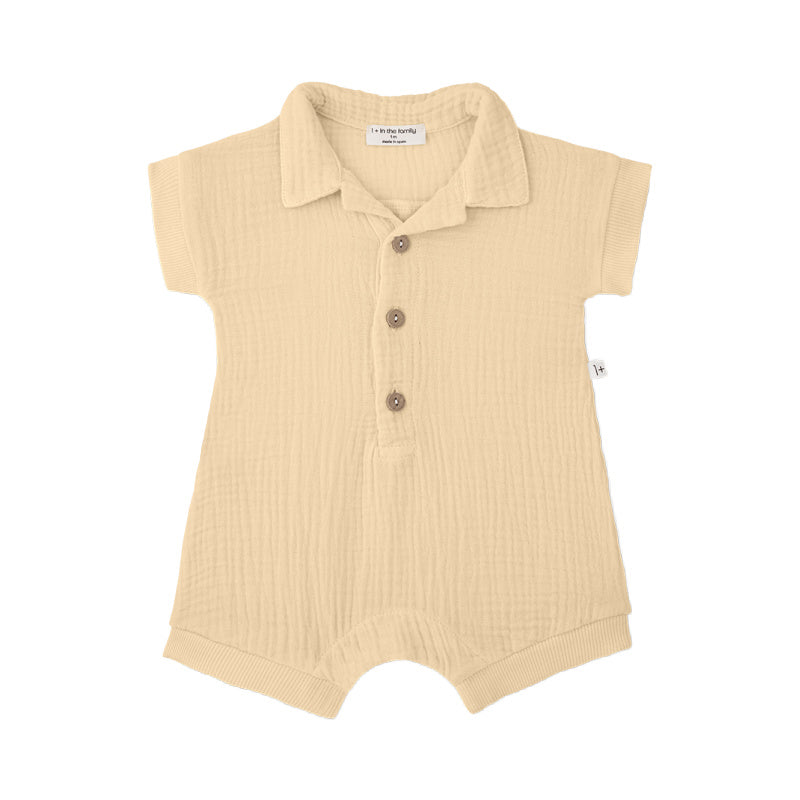 1+ in the family vittorio baby jumpsuit peach