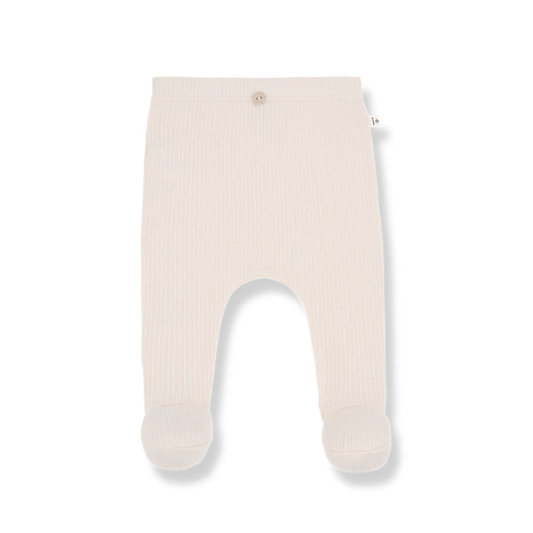 1+ in the family mia baby footed leggings nude solid