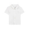 tartine et chocolat short sleeve linen shirt white