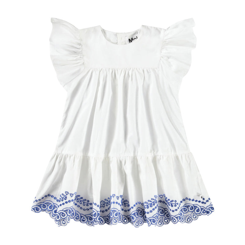 molo cammas baby dress crisp white