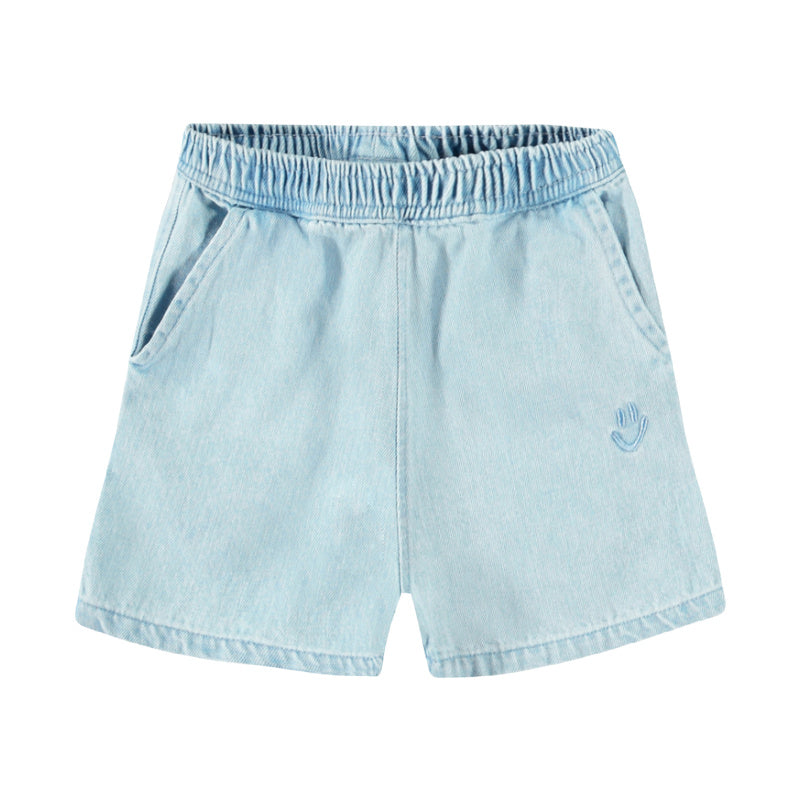 molo shine baby shorts misty denim