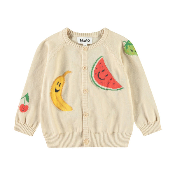 molo brody knit baby cardigan cute fruits