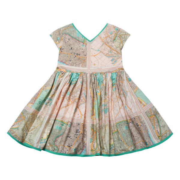 the middle daughter slip road dress old london map