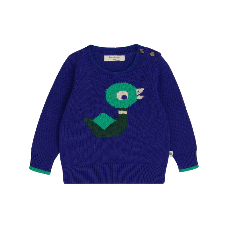 the bonnie mob arwen duck knit sweater blueberry