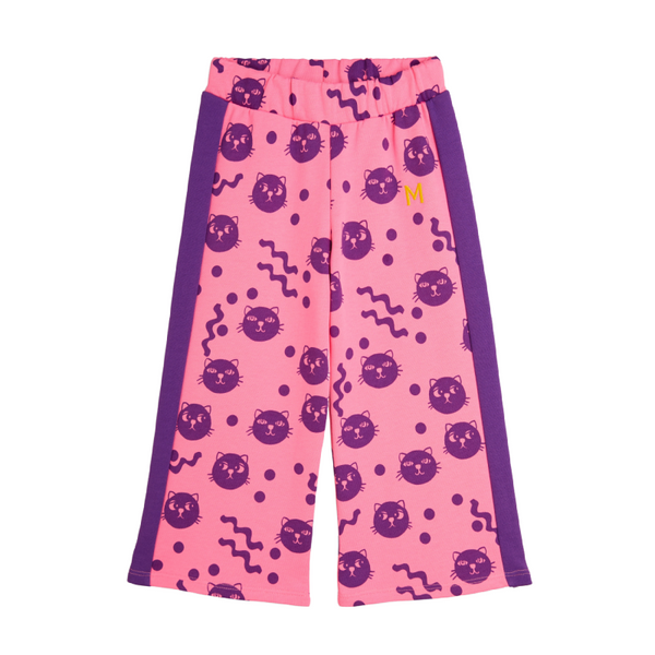 mini rodini squiggly cats aop sweatpants pink