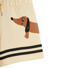 mini rodini dog sp stripes sweatshorts beige