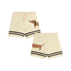 mini rodini dog sp stripes sweatshorts beige