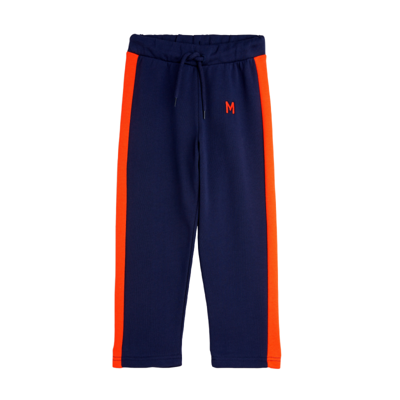 mini rodini panel emb sweatpants blue