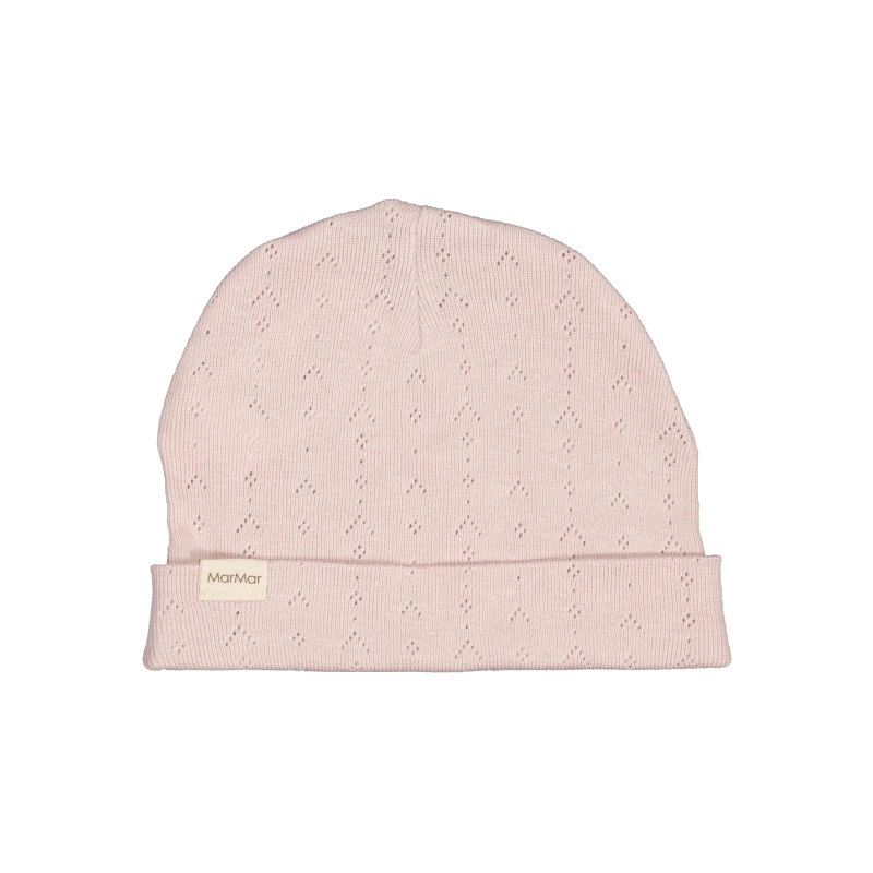 marmar copenhagen aiko pointelle baby hat faded rose